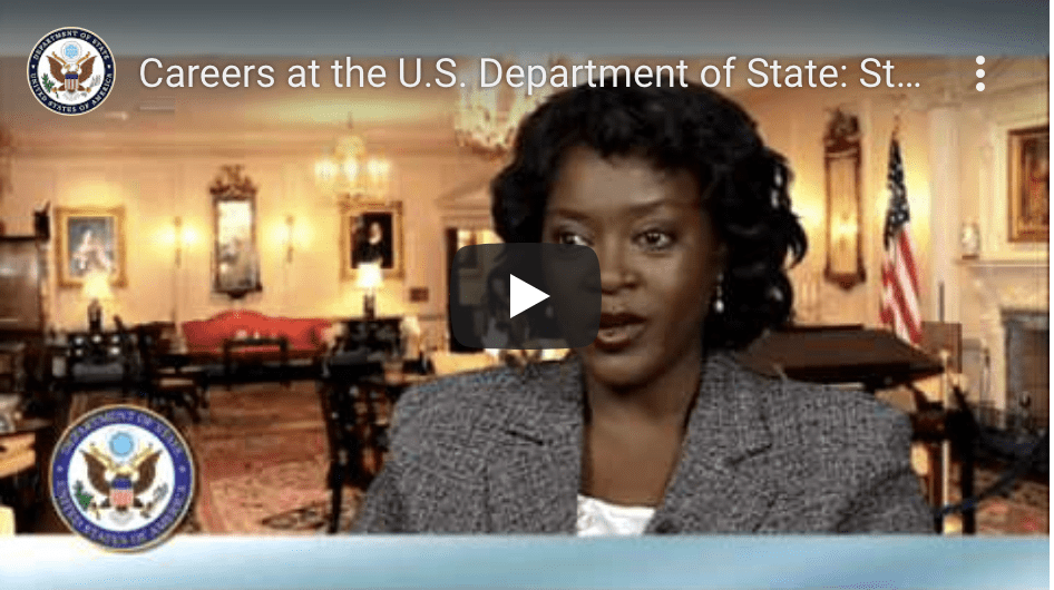 Screen Shot of video "Careers at the U.S. Department of State: Stella."
