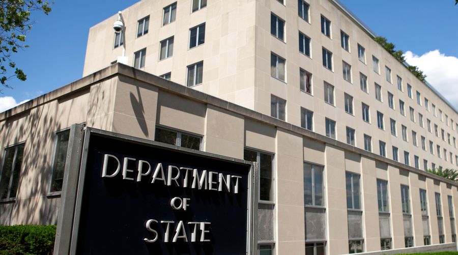 Photo of the State Department building in Washington, D.C.