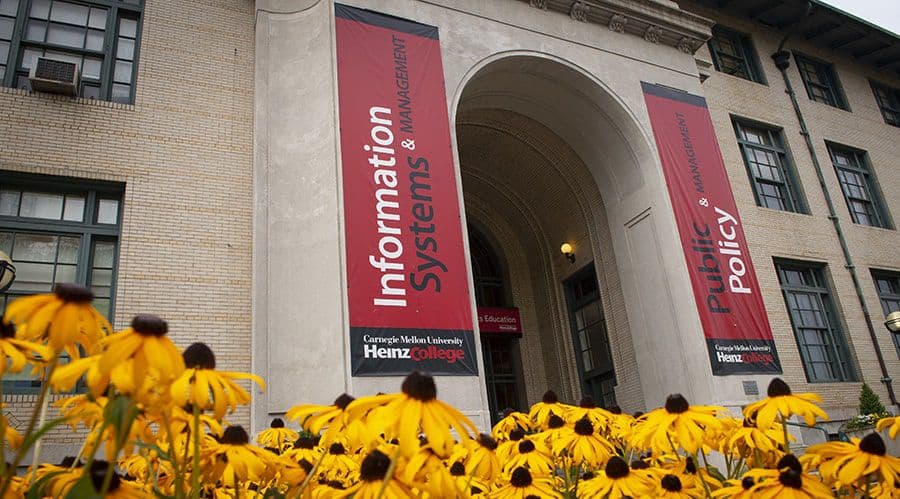 Picture of the Heinz College of Information Systems and Public Policy at Carnegie Mellon University, Pittsburgh, PA.